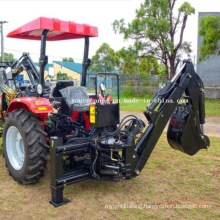 Hot Sale New Design Lw-7e 30-55HP Wheel Farm Tractor 3 Point Hitched Pto Drive Towable Side Shift Loader Backhoe Excavator with Thumb